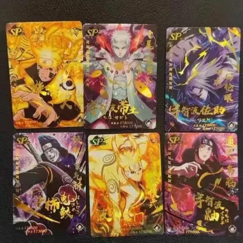 Little Dinosaur Naruto Card Seventh Bullet ssp Set completo SP Anime Character Rare Card Game giocattolo per bambini