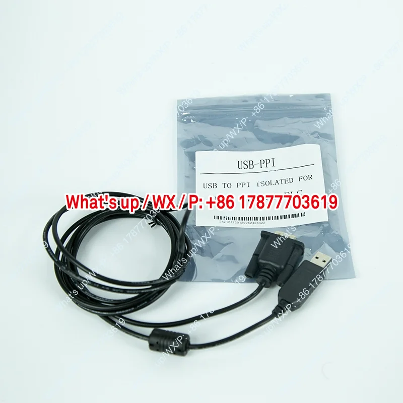 S7-200CN PLC programming cable USB-PPI drive-free, with magnetic ring, isolated