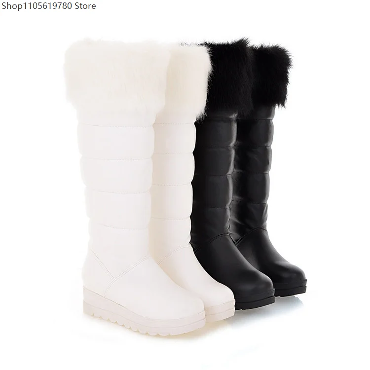 2026 Women Super Warm High Tube Furry Snow Boots Thick Platform Design Comfort Shoes Ideal For Bulk Wholesale Daily Outfit