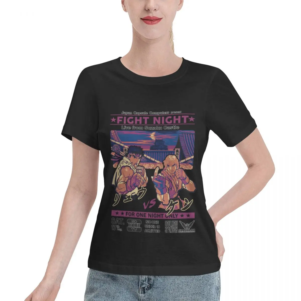 Custom Available Live From Suzaku Castle Women's T-shirt School Wear Versatile Women Tee