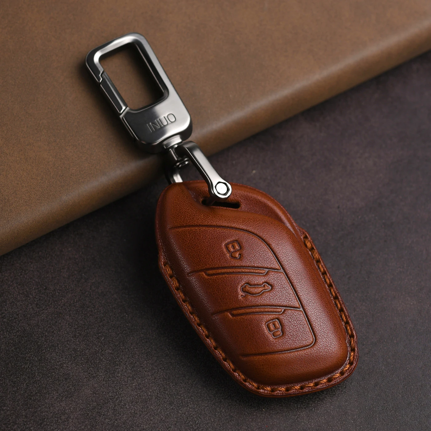 Genuine Leather Protector for Mg Key Cover Mg6/5 Roewe Rx5/Rx8/I5 Key Case Cover Fob