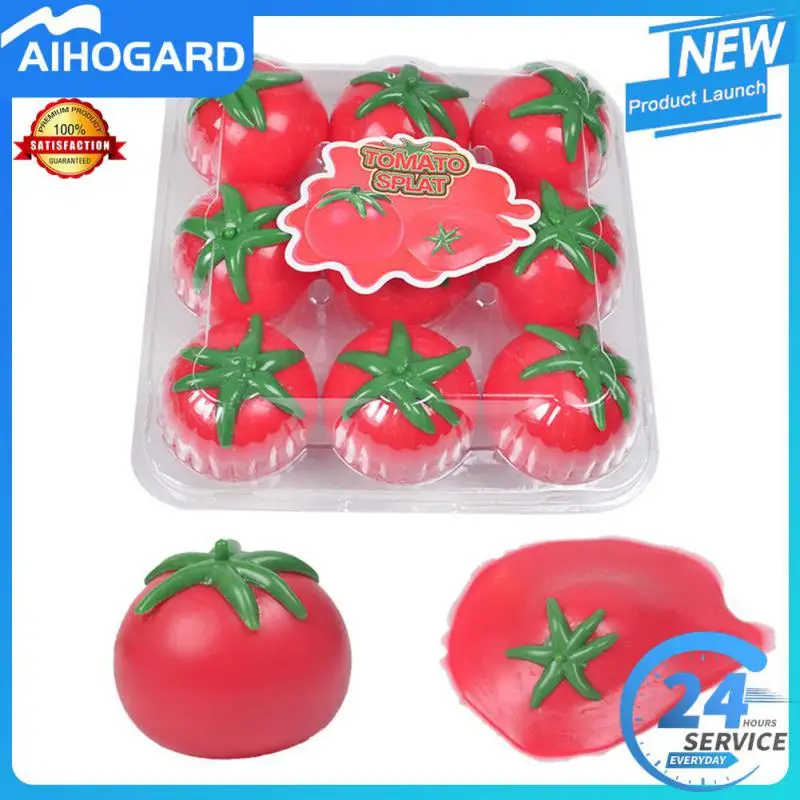 

Antistress Tomato Squeeze Toys Vent Ball Stress Relief Hand Fidget Toy Squishy Stressball For Kids Adults Decompression Gift