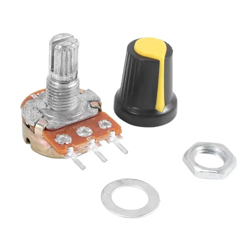 Easy Use 20 Piece 100K Ohm 3 Terminals Linear Taper Rotary Audio B Type Potentiometer Pot