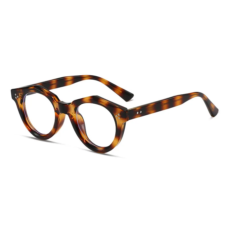 Round Frame Japanese Niche Optical Eyeglasses Frame Anti-blue Light Unisex Retro Frame Insert Lens Non-prescription Glasses