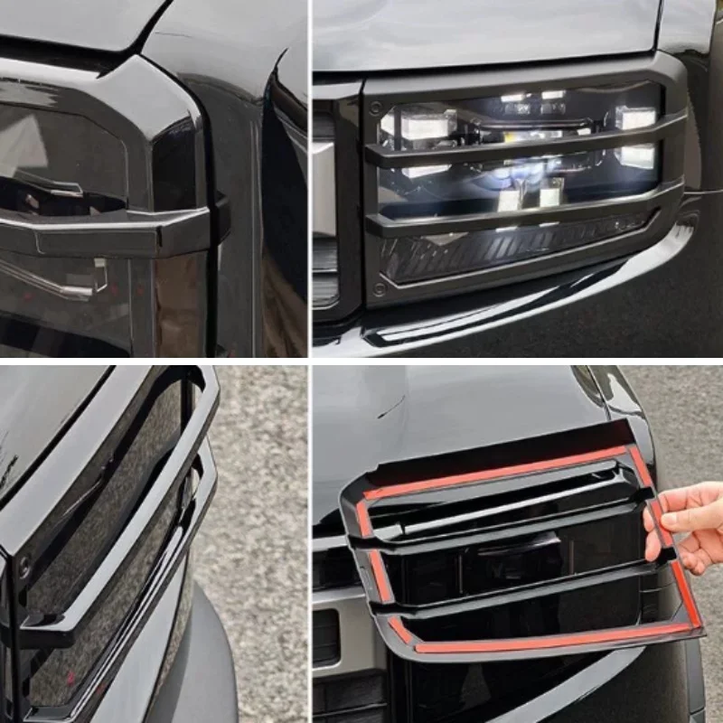 

For Jetour Freedom Shanhai T1 2025 2026 Auto Replacement Parts Headlights Eyebrow Eyelids Cover Turn Signal Lights Trim
