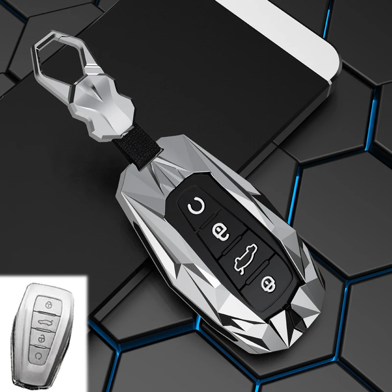 Zinc Alloy Car Key Cover Case for Geely Coolray X6 X7 EX7 Geometry C Emgrand Global Kulrey Hawk GX7 Okavango NL3 SUV GT GC9