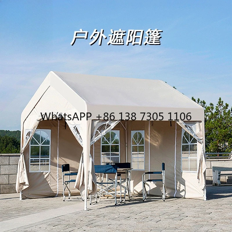 

Simple four-legged advertising tent, night market stall with parasol to cover the rain Emergency small tent Outdoor awning