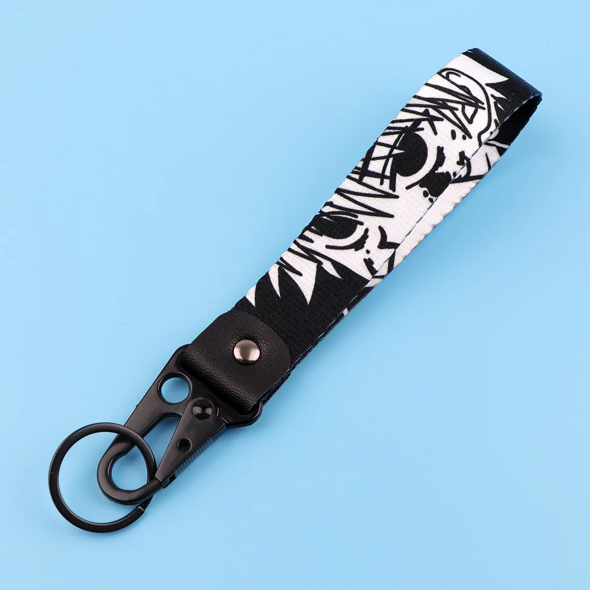 Anime-Adler-Schnabel-Schlüsselanhänger, Cartoon-Charakter-Handgelenkschlaufe, Auto-Schlüsselring, modisches Taschen-Accessoire, Manga-Liebhaber-Sammlerstück, Geschenk