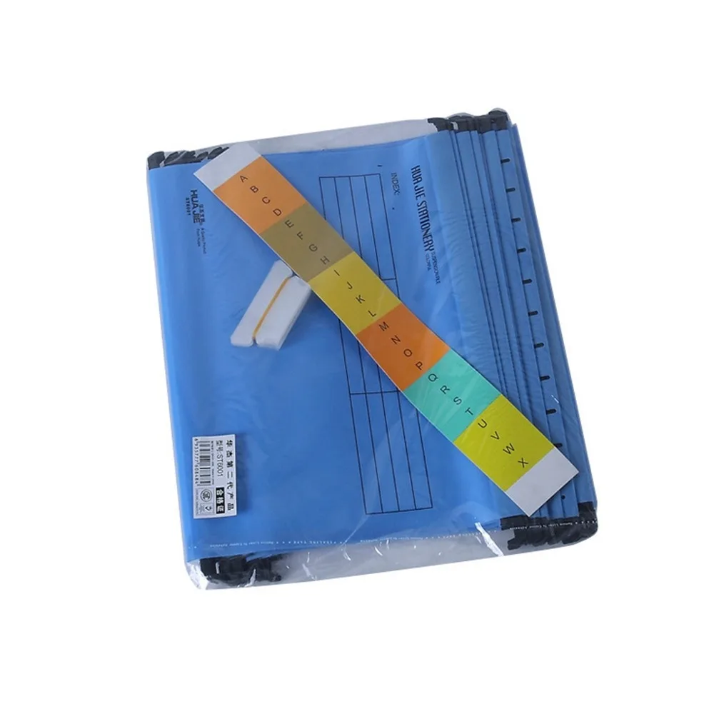 

PVC A4 Quick Labor Folder A4 with Hook Filing Cabinet Dividers Color Random Suspended Type Hanging File Folders