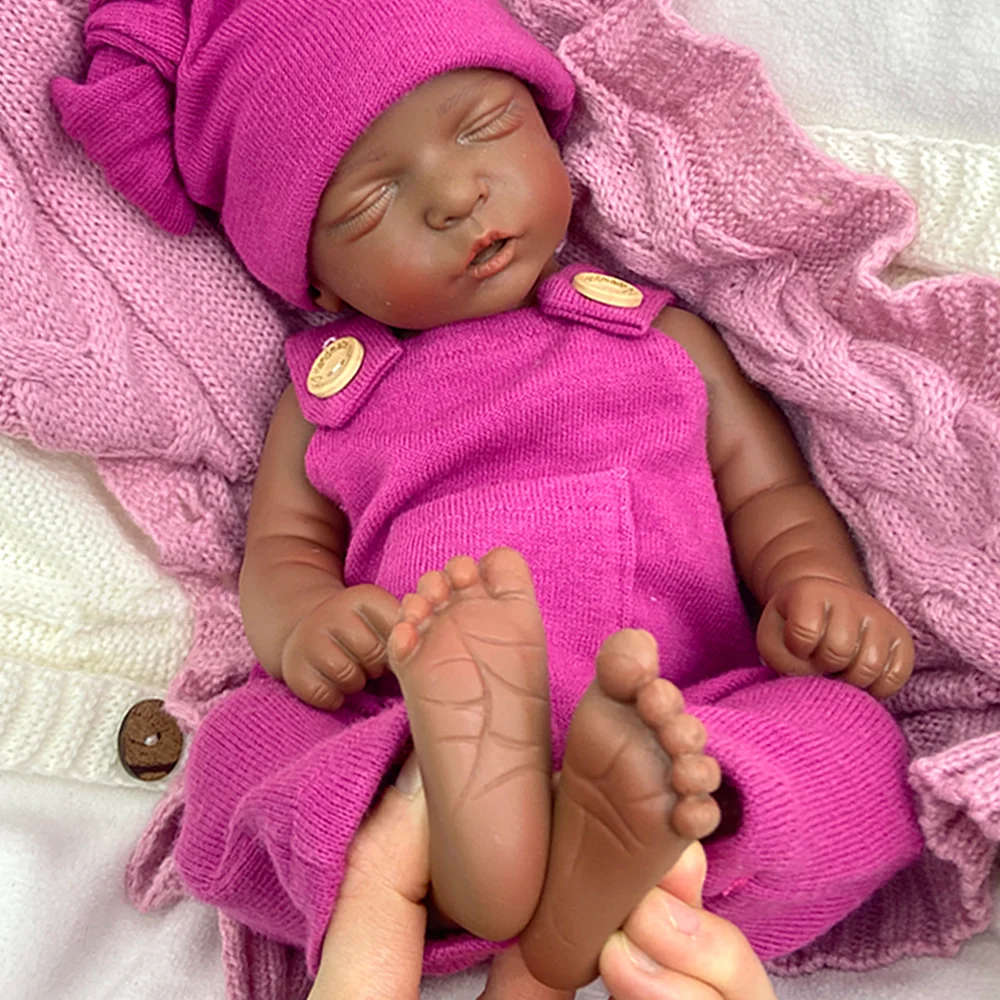Levensechte 18 inch siliconen reborn babymeisje knuffelige wasbare pasgeboren pop slapende wedergeboorte pop kerstcadeau voor genezende pop