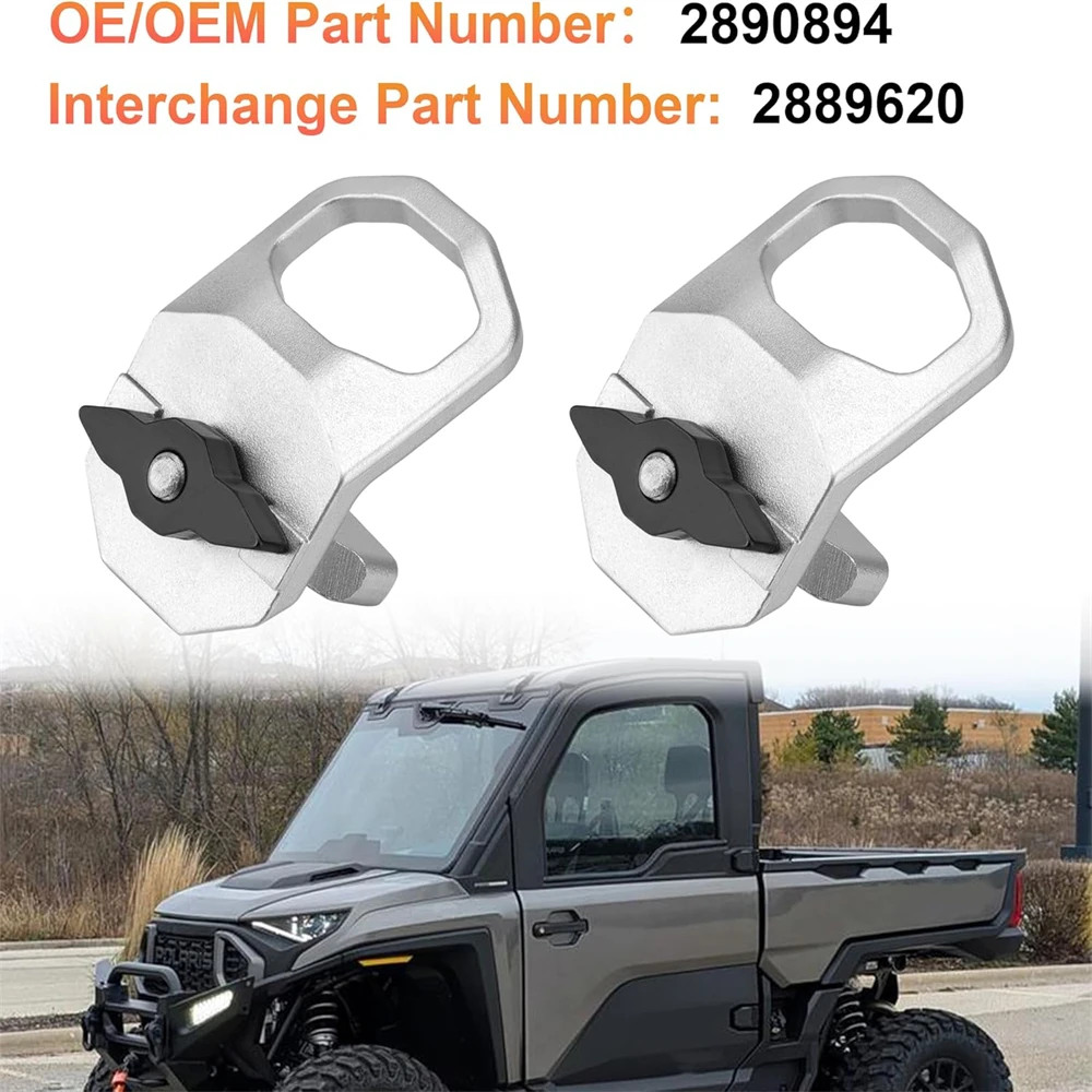 ​ مجموعة من 2 حلقات قفل وركوب أقصى على شكل حرف D لـ Polaris 2024-2025 Ranger، لنماذج Xpedition 2889620، 2890894