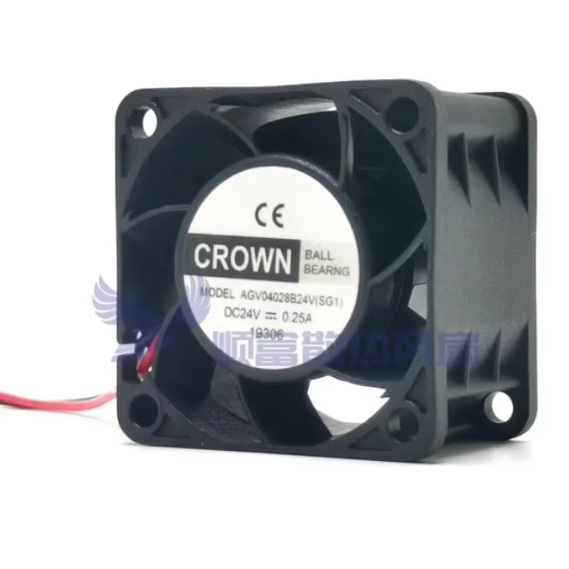 

CROWN AGV04028B24V DC 24V 0.25A 40x40x28mm 2-Wire Server Cooling Fan