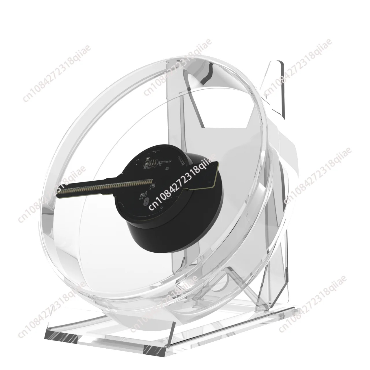 

Новейший 3D-голографический вентилятор с LED-подсветкой, 480*480, высококачественный круглый дисплей с крышкой и подставкой.