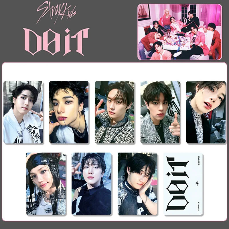 NEW KPOP 8PCS StrayKids Dominate DO IT Korean Wave SK small card greeting card BANG CHAN photo LOMO Card gift FELIX KARMA