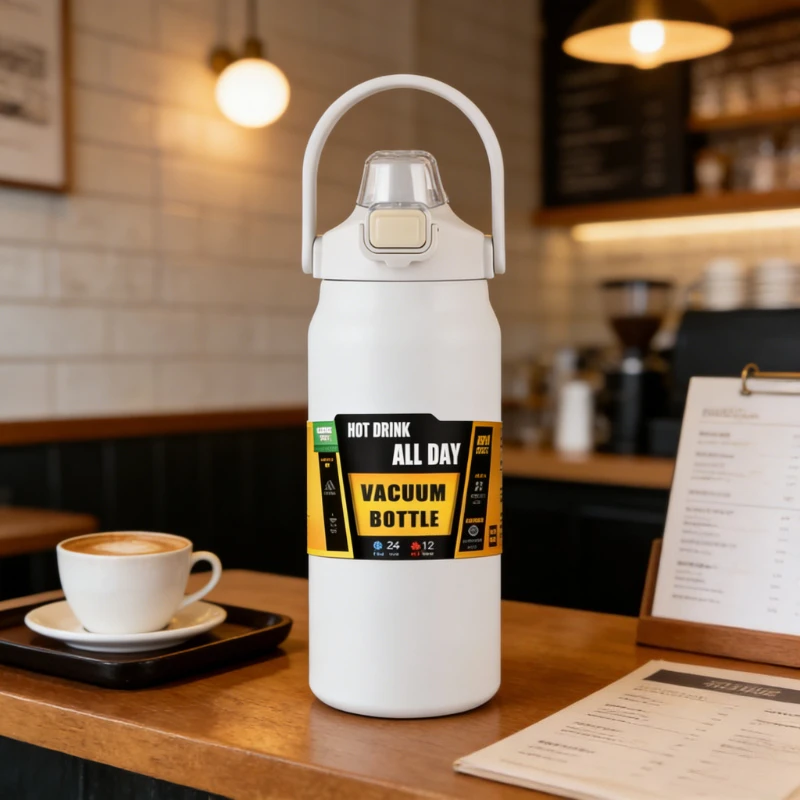 

Стильная многофункциональная термобутылка F1 с соломинкой и крышкой-поилкой, подставкой для телефона, из нержавеющей стали, герметичная, для спортзала/офиса