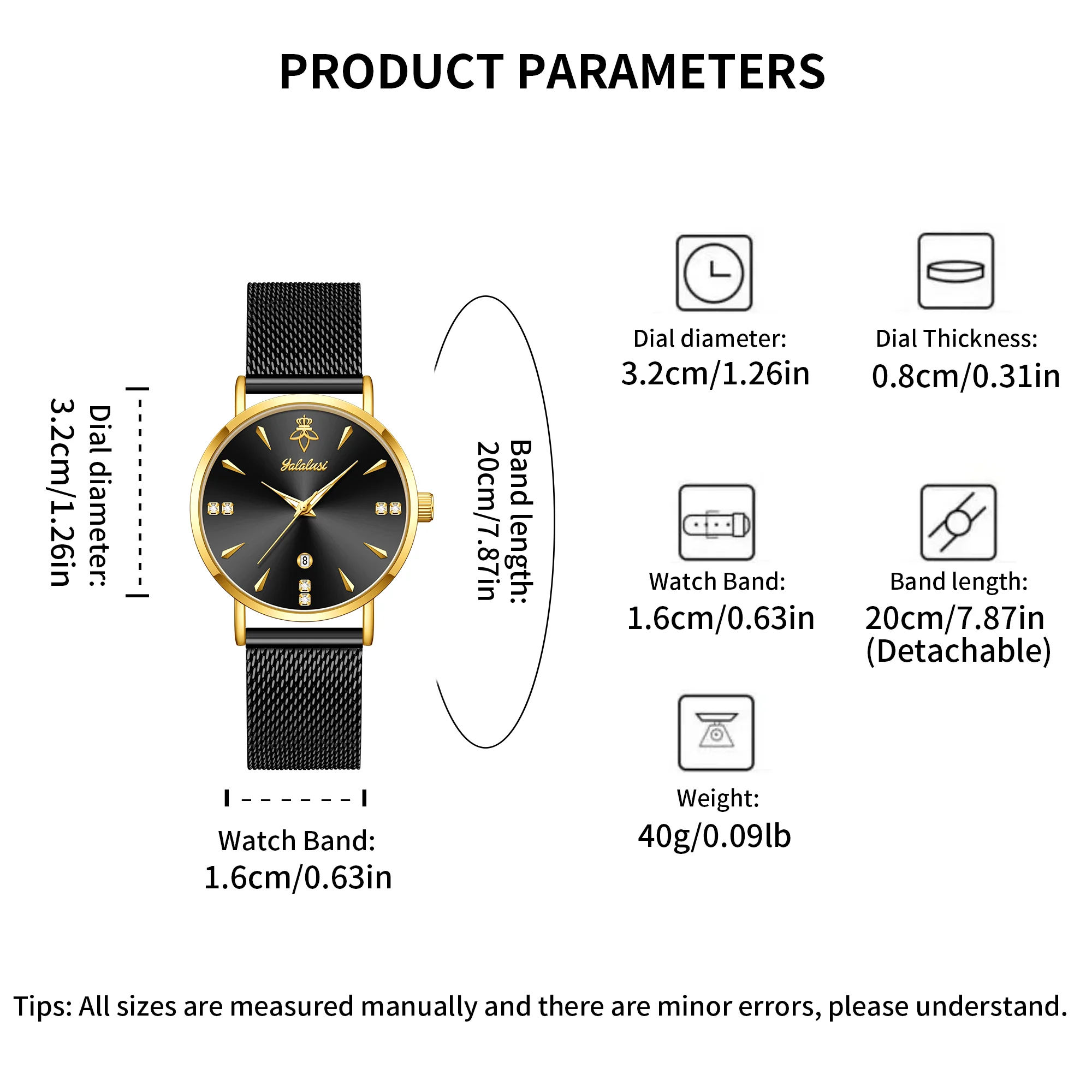 Relógio Feminino YaLaLuSi de L - Luxury Watch Affordable avaliação e preço