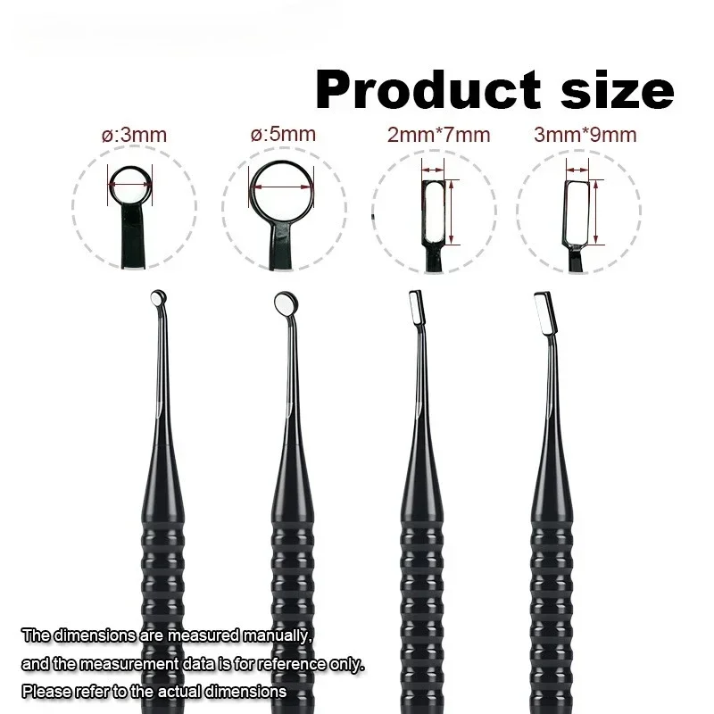 1Pcs Dental Micro Mouth Mirror 2mm/3mm/5mm Anti-fog Reflector Odontoscope Multifunction Checking Oral Detachable Handle