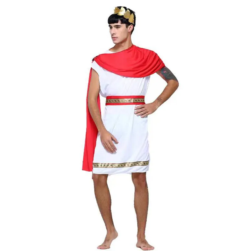 Mann Alte Griechischen Götter König Cosplay Halloween Rom Krieger Gladiator Kostüme Karneval Purim Bühne Zeigen Rolle Spielen Party Kleid