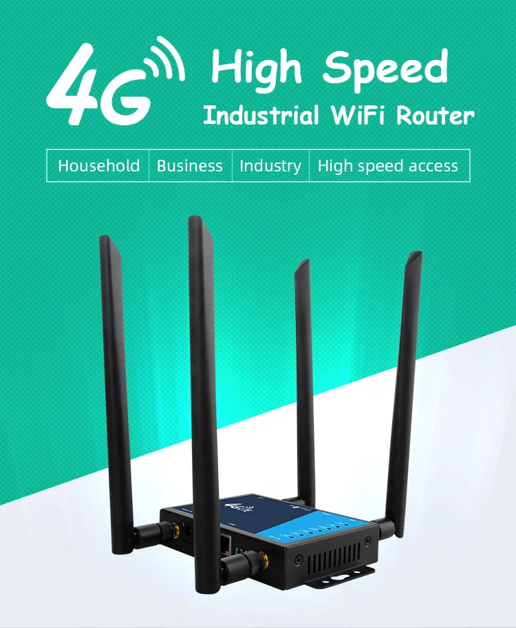 

Новый стиль 2,4G Iron Shell LT220 300 Мбит/с LT220 Wi-Fi-маршрутизатор промышленного класса 4 маршрутизатора CPE DL/UL 150/50 Мбит/с VPN SIM-карта Брандмауэр