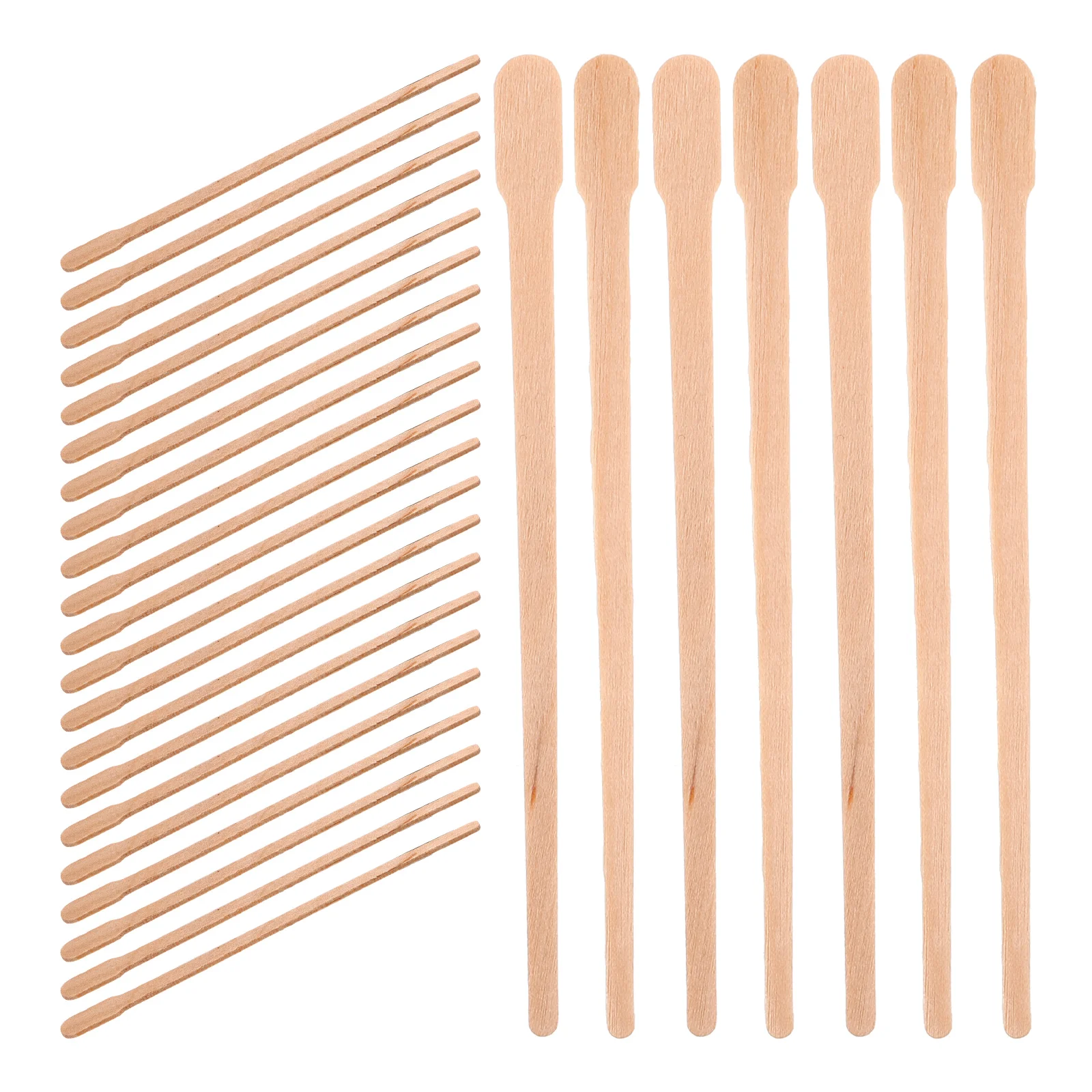 

100pcs Body Hair Waxing Applicator Sticks Elliptical Wooden Rods Nose Hair Removal 88mm Safe Reusable Personal Care Appliances