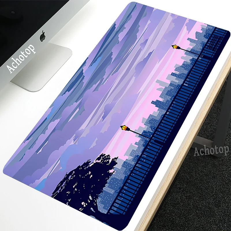 

Moon Space Mouse Pad Gamer Mousepad XXL Pc Accessories Gaming Carpets Table Computer Pads Locking Edge Overlock Mats For Mice