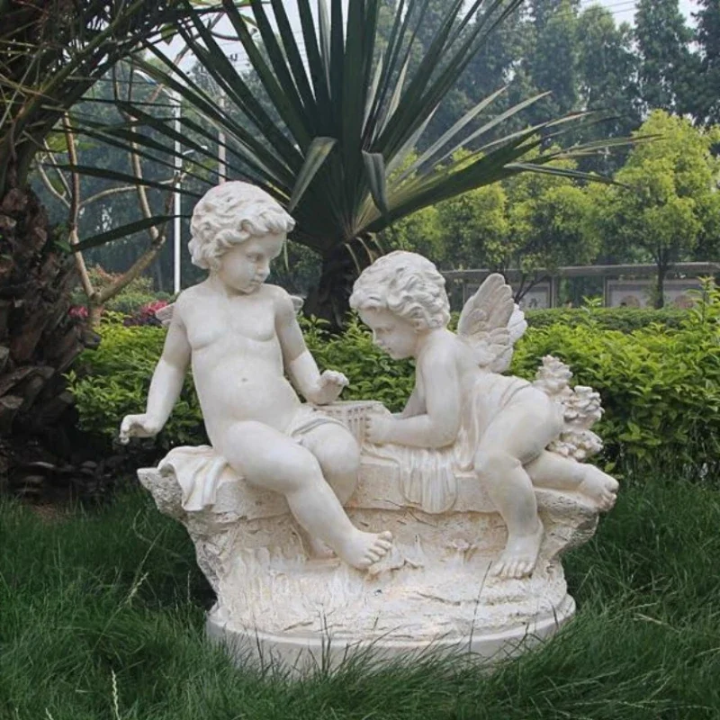 

Cupid Large Angel Sculpture European Garden Angel Decoration Garden Landscape Decoration