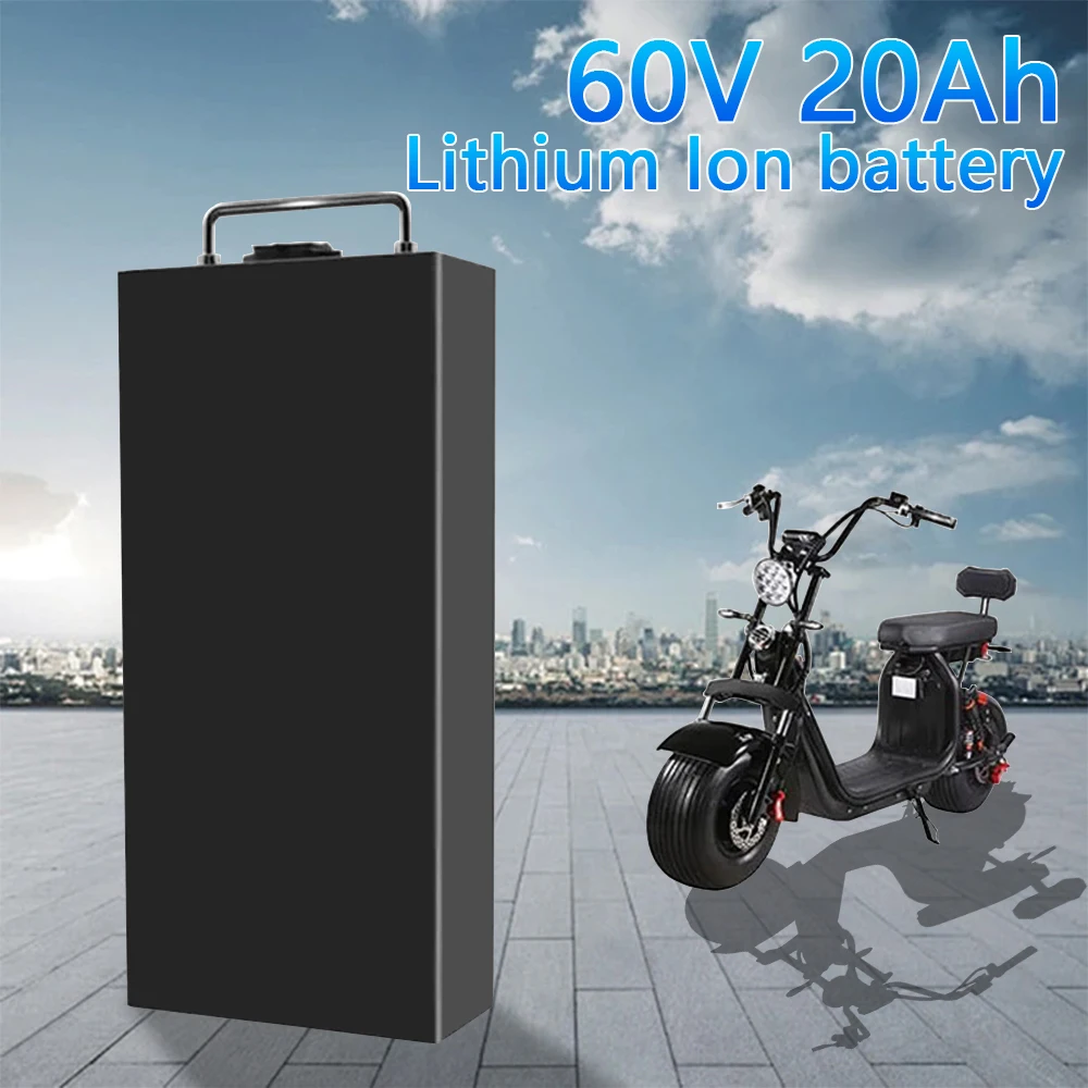 

60V 20Ah 18650 Battery Harley Electric Car Lithium Battery Waterproof For Two Wheel Foldable Citycoco Electric Scooter Bicycle