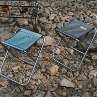 Aluminum Alloy Foldable Small Stool Bench Stool Outdoor Picnic Chair Folding Stool Camping Chair Seat for Fishing Seat Tools