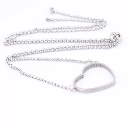 2pcs Stainless Steel Heart Open Bezel Necklace Base Blanks Diy Hollow Pendant Frame Setting Blanks For Resin Jewelry Making