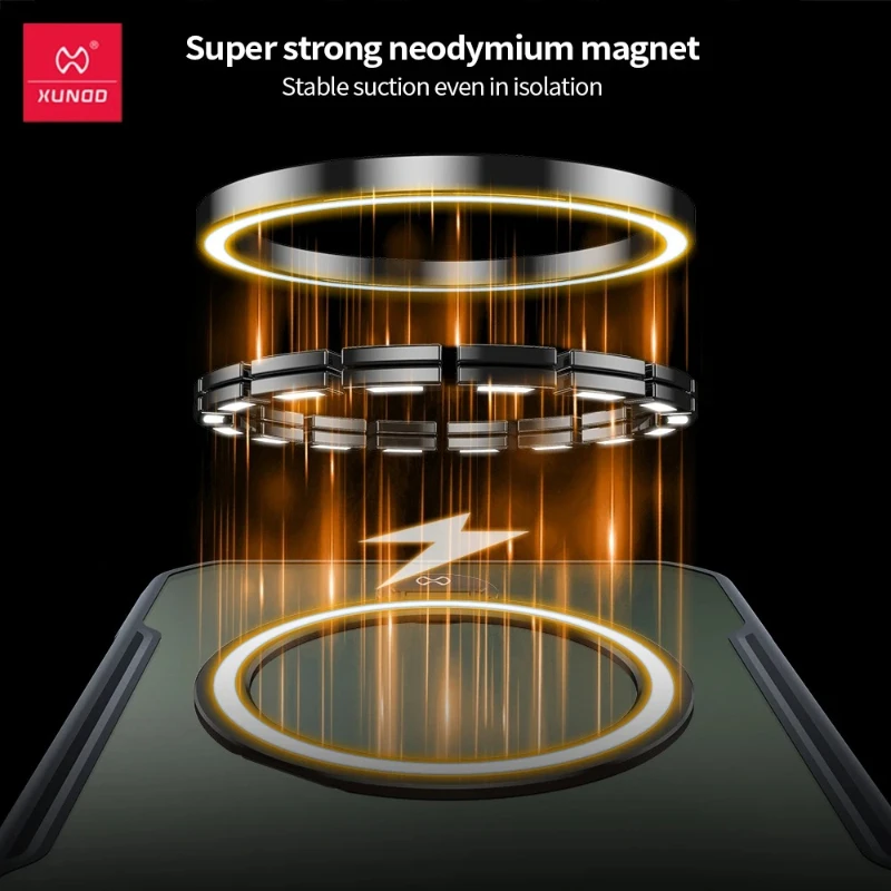 Case For Xiaomi Redmi Turbo 5 Max XUNDD Transparent Hard PC + Soft TPU Camera Protection Ring Magnetic Phone Cover