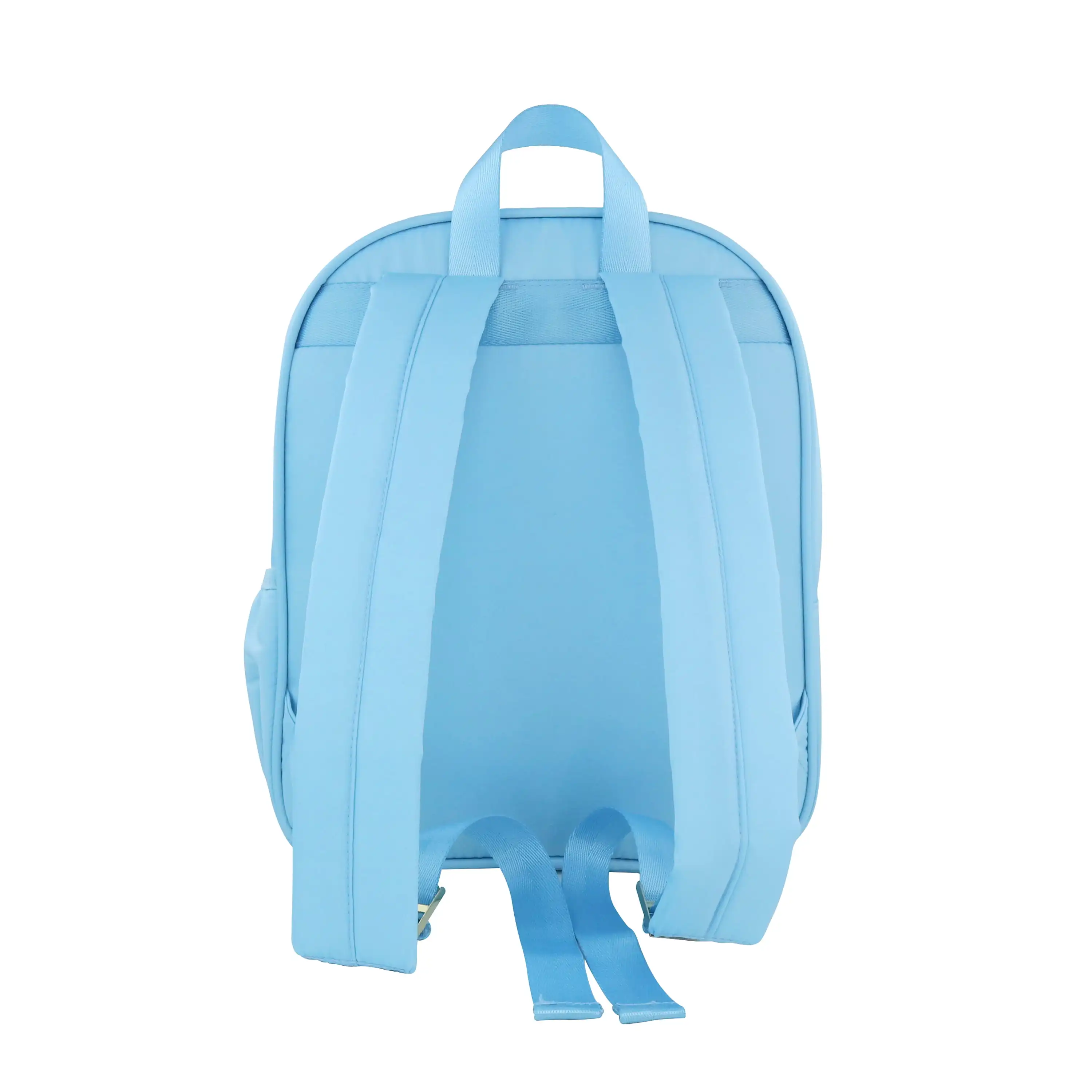 حقيبة ظهر من النايلون، حقيبة كتب سفر قابلة للتخصيص للحرف اليدوية والمدرسة والاستخدام اليومي، باللون الأزرق