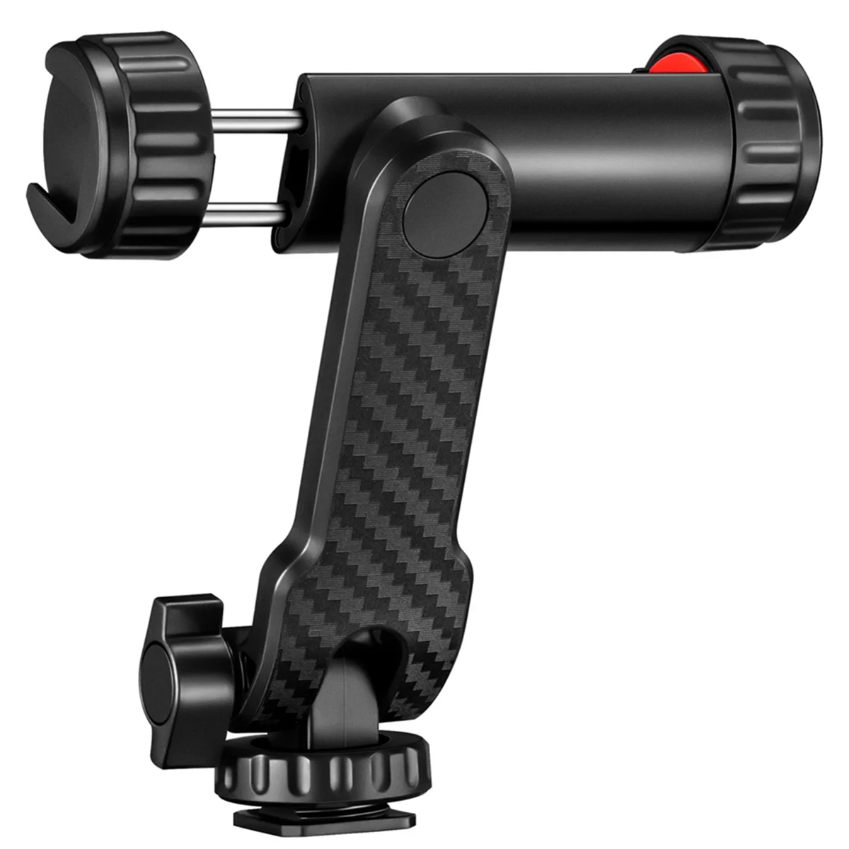 Camera Hot Shoe 360 Rotatable Phone Mount Holder Tripod W Cold Shoe for Mic Light Phone Clip for IPhone 15 14 13 Android Rich