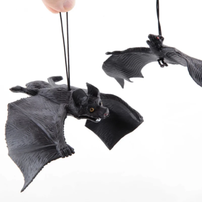 Halloween Oversized Bat Simulation Animal Rubber Bat 3D Party Decoration Supplies