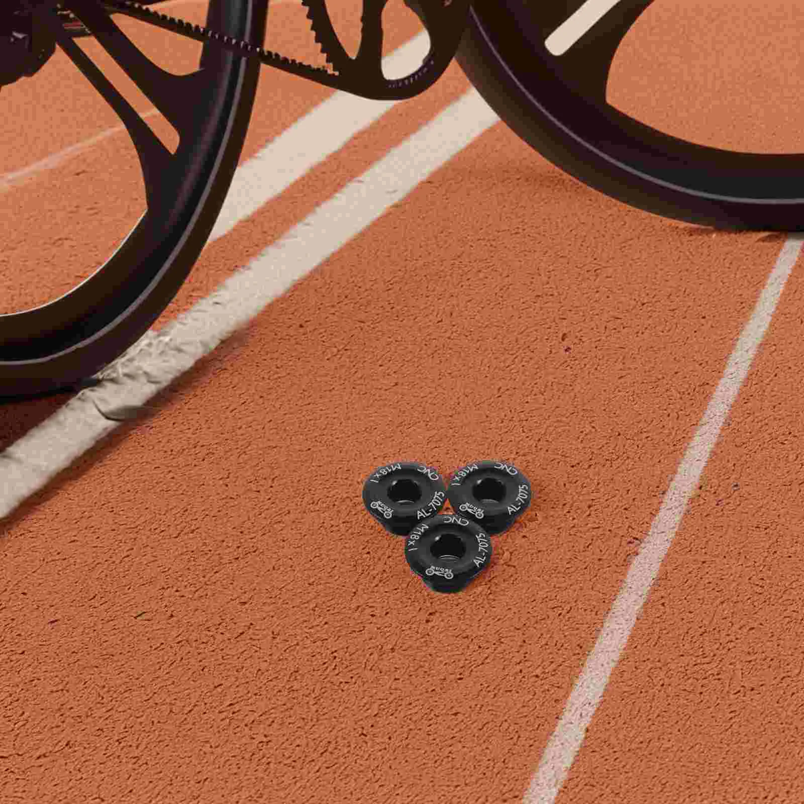 

3pcs Crank Arm Screw Aluminum Alloy Threads Hollow Design Bike Crankset Bracket Bolt Fixing Cycling Part