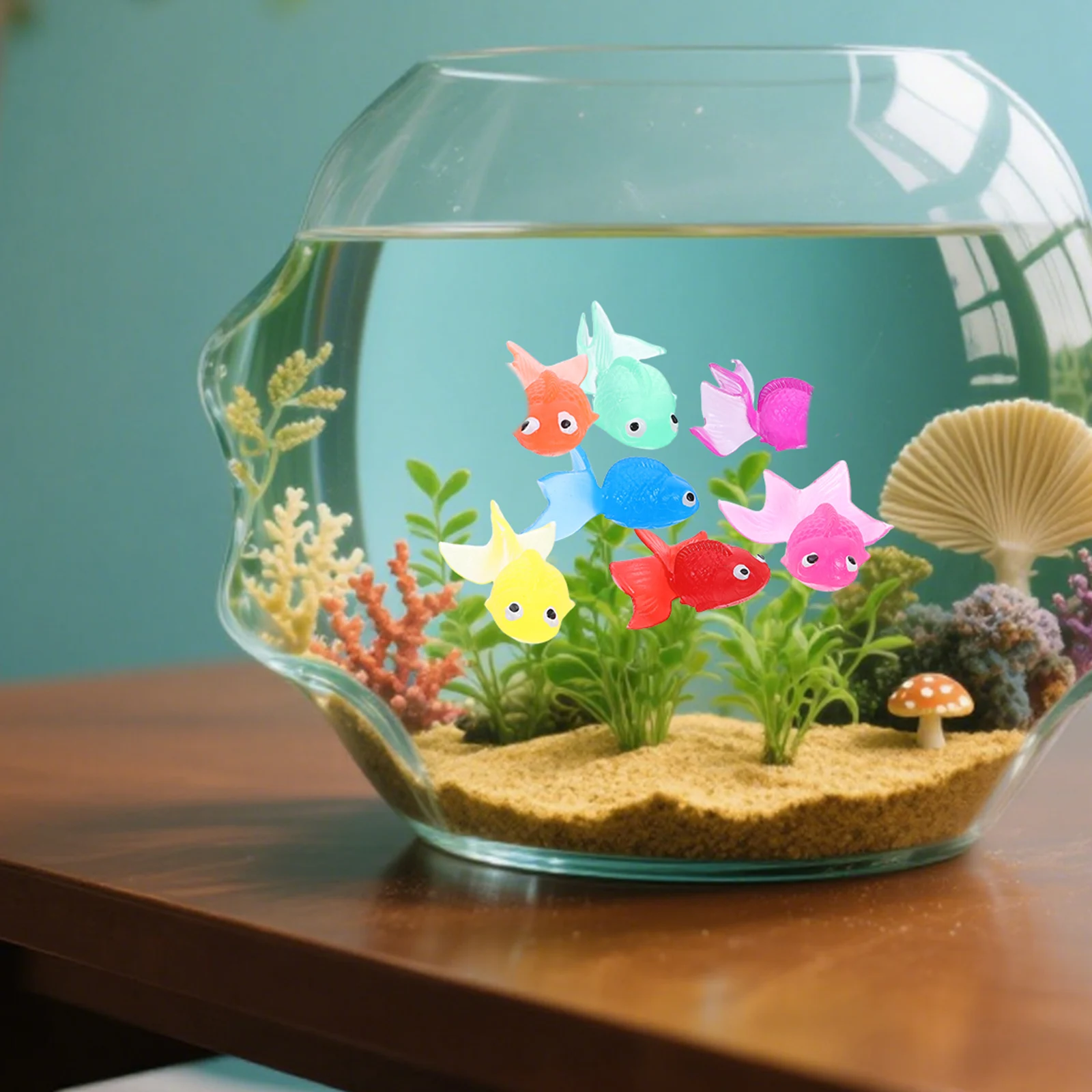 

20Pcs Artificial Goldfish Vivid Floating Simulation Aquarium Decoration Realistic Tropical Fish Fish Tank Decor