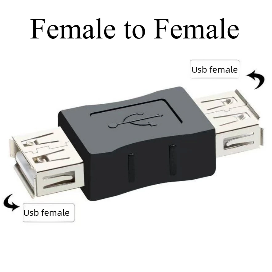 5PCS USB Coupler USB 2.0 Type A Female to Female Male to Male Extender Adapter for Computer PC Data Cable Connector Accessories