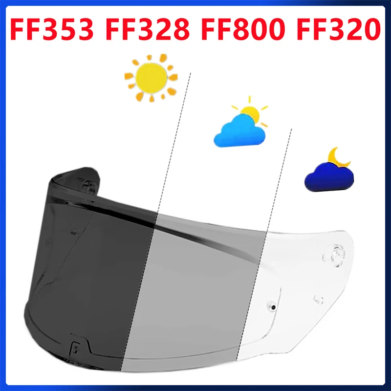 Photochromic Lenses Helmet Shield Lens for LS2 FF320 FF328 FF353 FF800