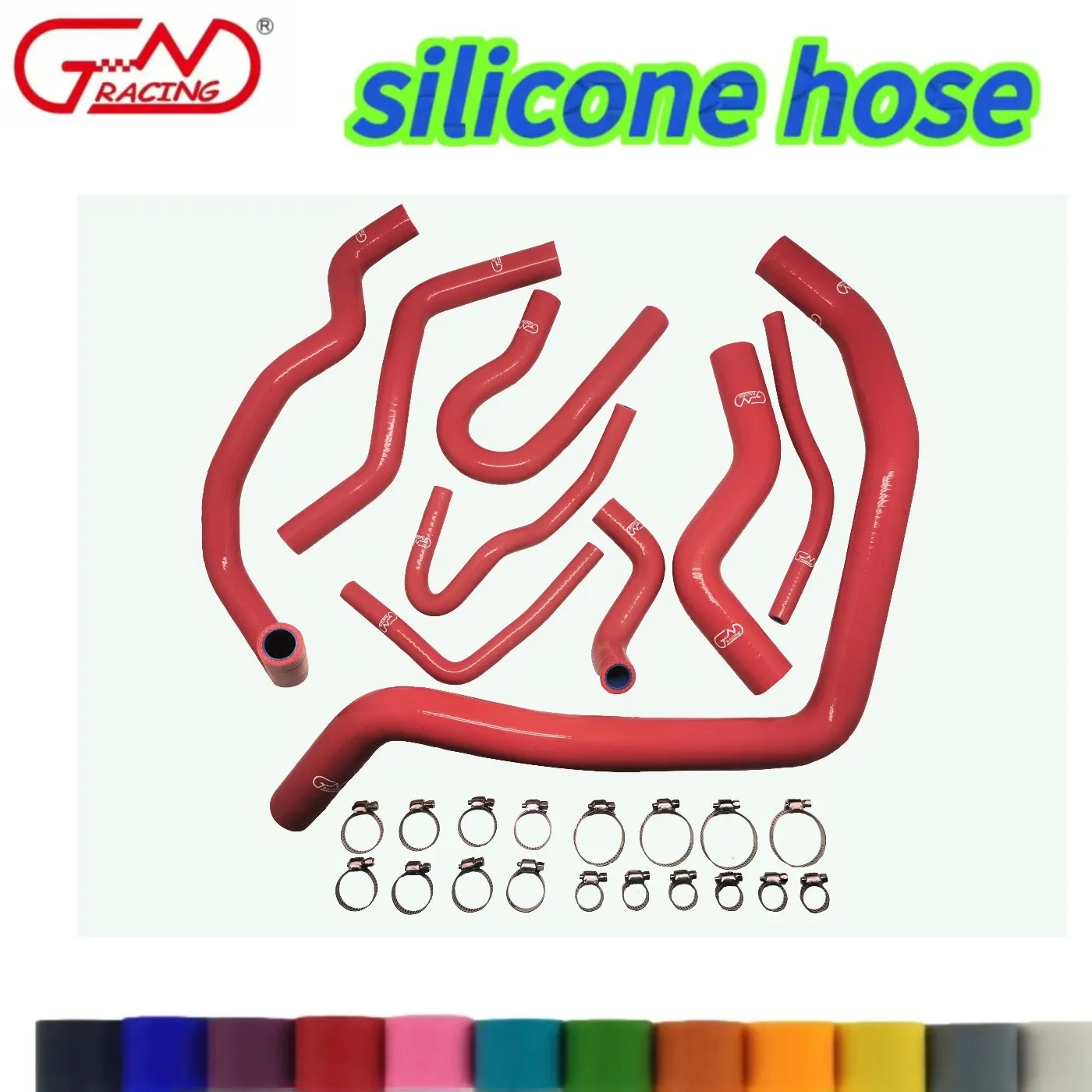 

Silicone Auto Radiator Hose 9pcs +Clamps Kit for Civic D15 D16 SOHC EG/EK 1992‑2000