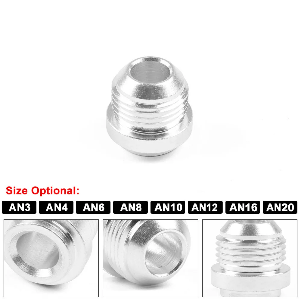 Aluminum Weld On Fitting Bung Nut AN3 AN4 AN6 AN8 AN10 AN12 AN16 AN20 Valve Cover Catch Can High Quality