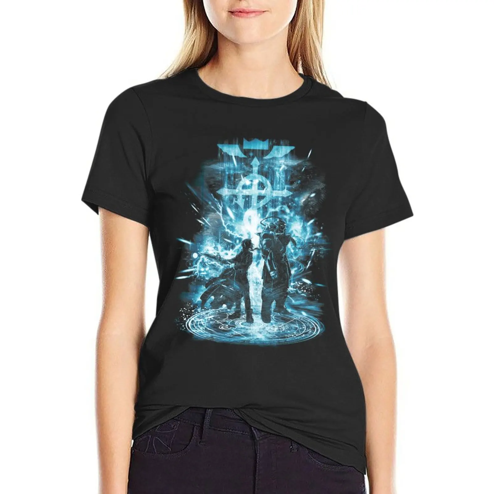 

brotherhood storm T-Shirt anime female funny new edition cute t-shirts for Women