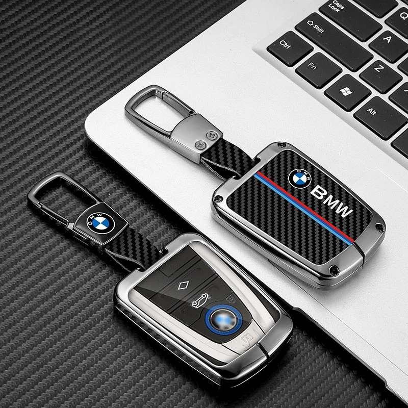 Custodia per chiave auto in pelle in lega di zinco per BMW serie I3 I8 protezione per lo Styling dell\'auto portachiavi Shell accessori interni