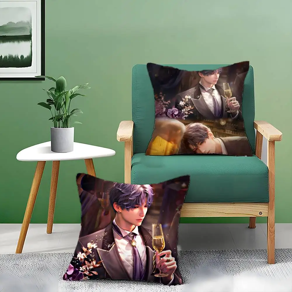 لعبة رافائيل الحب Deepspace-كول كيس وسادة مكافحة الغبار المخدة غير مرئية سستة حريري قصير أفخم غطاء وسادة أريكة