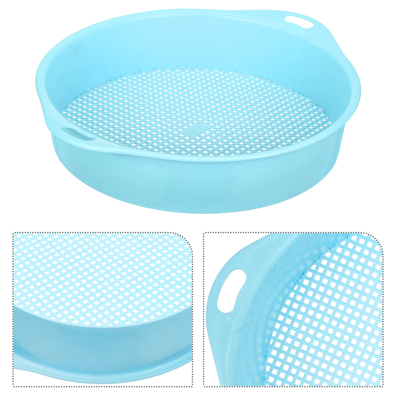 

Soil Sieve Sifter Tool for Rocks Garden Supplies Multi-use Sifting Pan Abs Sifters