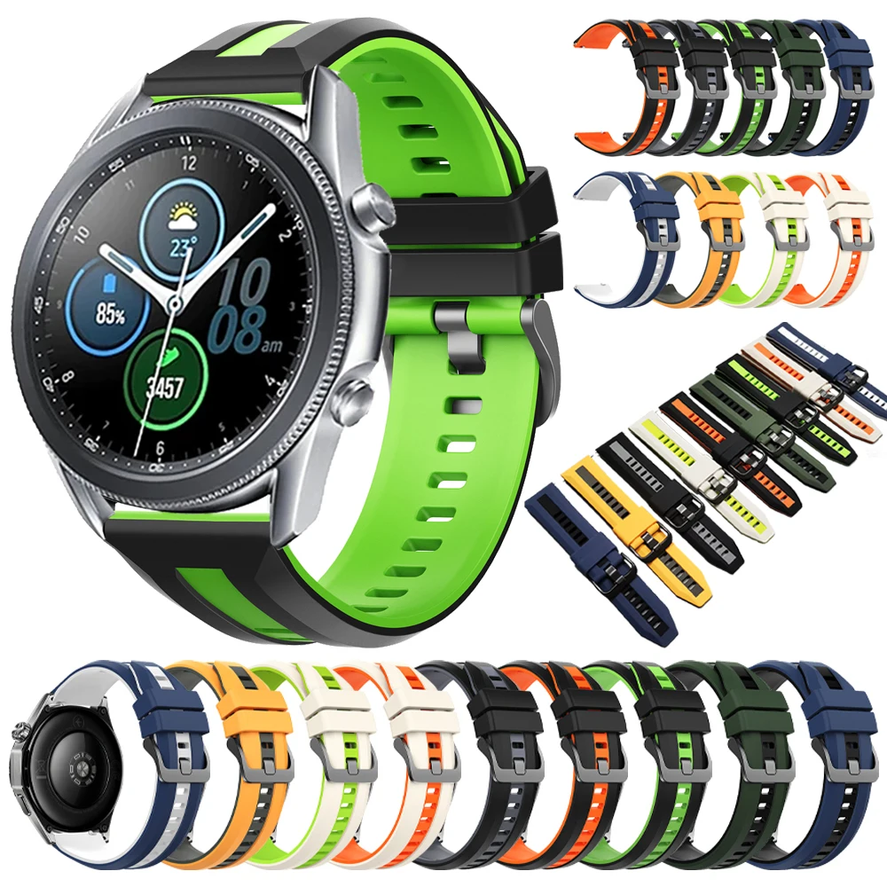 22 مللي متر حزام لساعة سامسونج جالاكسي 3 45 مللي متر/جير S3 استبدال أشرطة ساعات اليد لهواوي GT6 46 مللي متر Garmin Venu 3 2 سوار سيليكون #1