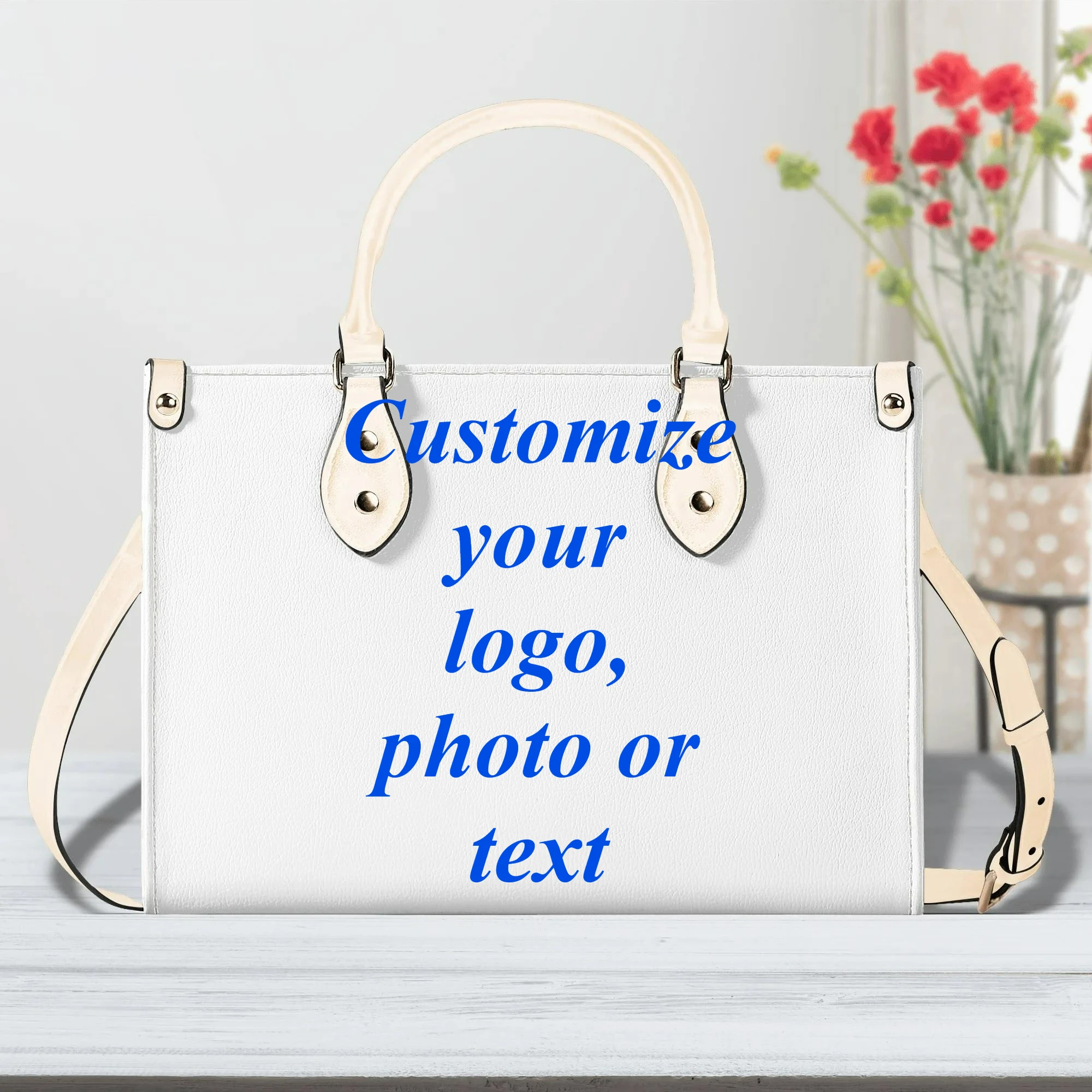 

Женская сумка через плечо с вашим логотипом/именем/изображением, новая версия - роскошная женская сумка из искусственной кожи с двумя верхними ручками, индивидуальный дизайн, подарок