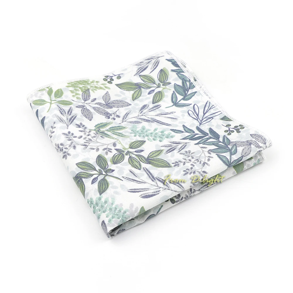 66 Kleuren Vintage Bloemenprint Zakdoek 24 Cm 100% Katoenen Zakdoek Vrouwen Mannen Bruiloft Pochet Sjaal Leuke Cadeaus