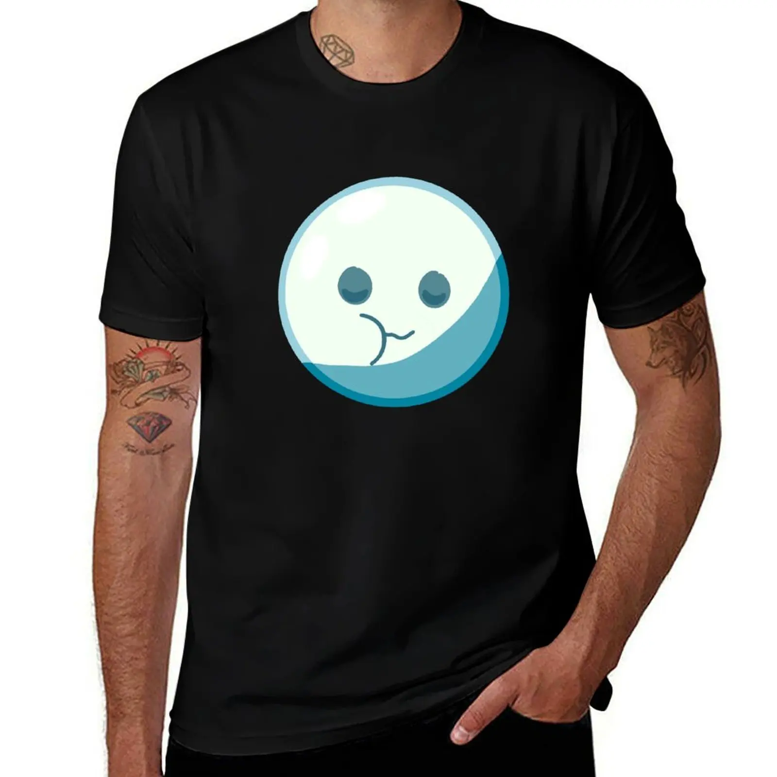 

Bubble eating T-Shirt anime stuff graphics funny gifts Men's cotton t-shirt