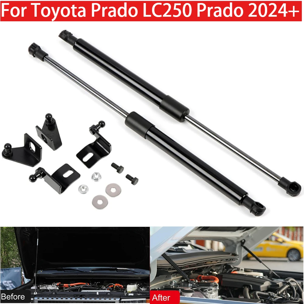 Car Tail Gate Damper Hydraulic Rod Trunk Lift Gas Spring Support Strut Bars for Toyota Prado LC250 Prado 2024+