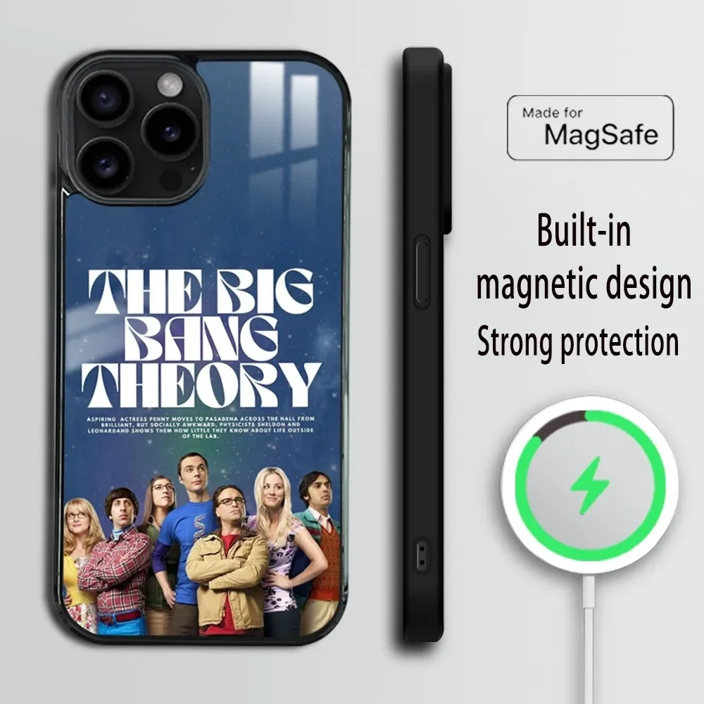 The Big Bang Theory Phone Case For iPhone 16 15 14 13 12 11 Pro Max Plus Mini Magsafe Mirror Wireless Magnetic Cover