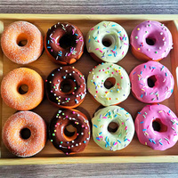 Artificial Bread Doughnuts Simulation Donut Fake Cake Bakery Room Photography Props Window Decoration Wedding Party Home Decor